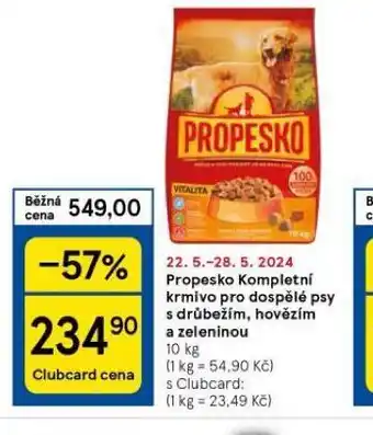 Tesco Propesko granule pro psy nabídka