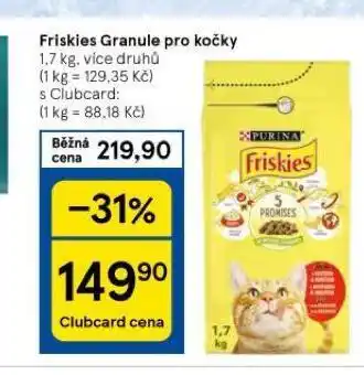 Tesco Friskies granule pro kočky nabídka