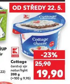 Kaufland Cottage čerstvý sýr nabídka