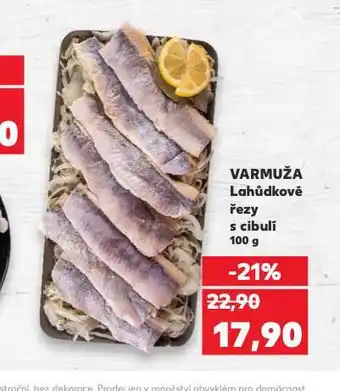 Kaufland Lahůdkové řezy s cibulí nabídka