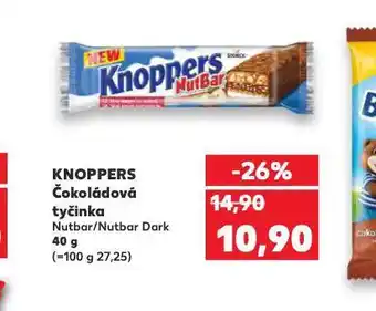 Kaufland Knoppers čokoládová tyčinka nabídka