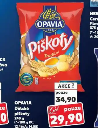 Kaufland Opavia dětské piškoty nabídka