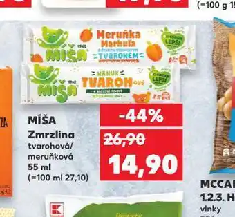 Kaufland Míša zmrzlina nabídka