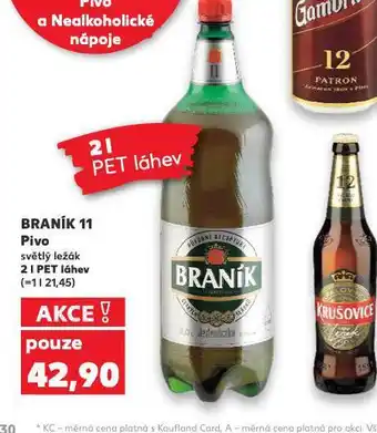 Kaufland Pivo braník 11 nabídka