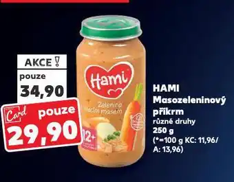 Kaufland Hami masozeleninový příkrm nabídka