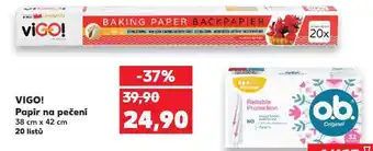Kaufland Vigo! papír na pečení nabídka