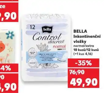 Kaufland Bella inkontinenční vložky nabídka