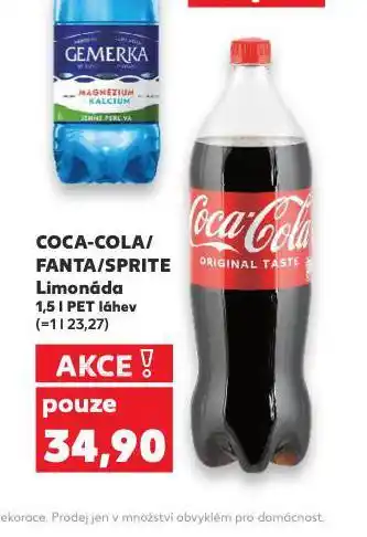 Kaufland Coca cola, fanta, sprite nabídka