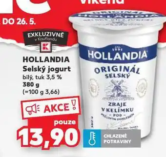 Kaufland Hollandia selský jogurt bílý nabídka