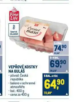 Makro Vepřové kostky na guláš nabídka