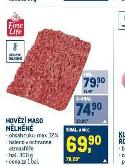 Makro Hovězí maso mělněné nabídka