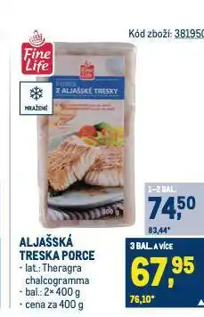 Makro Aljašská treska porce nabídka