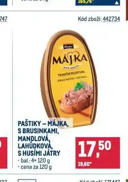 Makro Májka paštiky nabídka