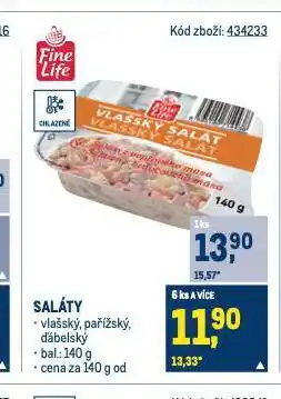 Makro Salát vlašský nabídka