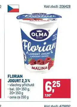 Makro Florian jogurt nabídka