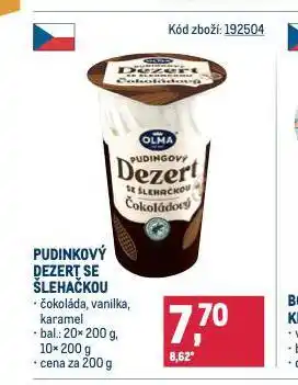 Makro Pudinkový dezert se šlehačkou nabídka