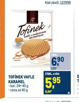 Makro Tofínek vafle karamel nabídka