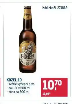 Makro Pivo velkopopovický kozel nabídka