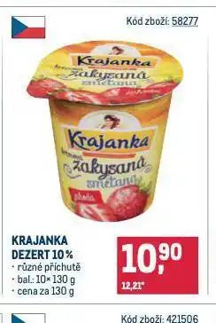 Makro Krajanka dezert nabídka