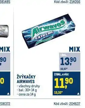Makro Žvýkačky airwaves nabídka