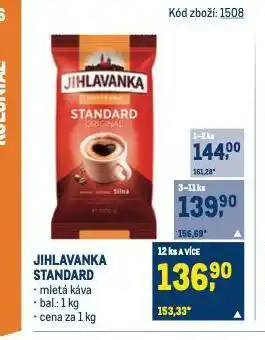 Makro Káva jihlavanka nabídka