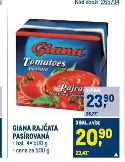 Makro Giana rajčata nabídka