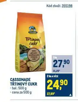 Makro Cassonade třtinový cukr nabídka