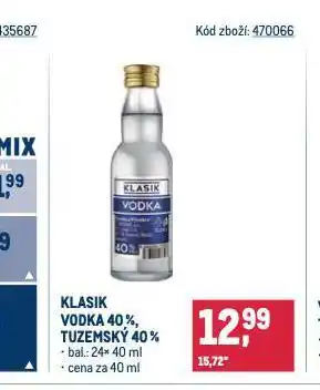 Makro Klasik vodka nabídka