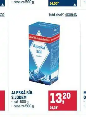 Makro Alpská sůl nabídka
