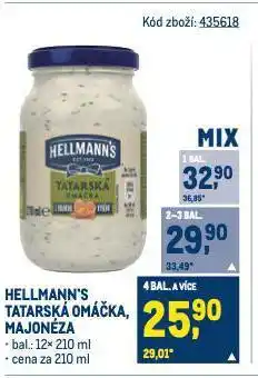 Makro Hellmann's tatarská omáčka nabídka