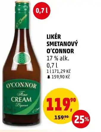 Penny Market LIKÉR SMETANOVÝ O'CONNOR nabídka