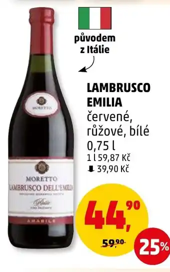 Penny Market LAMBRUSCO EMILIA nabídka