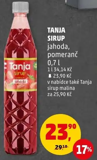 Penny Market TANJA SIRUP nabídka