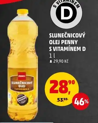Penny Market SLUNEČNICOVÝ OLEJ PENNY S VITAMÍNEM D nabídka
