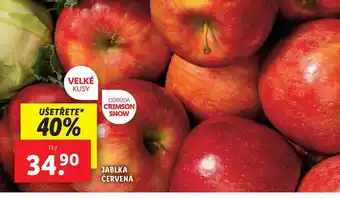 Lidl JABLKA ČERVENÁ nabídka