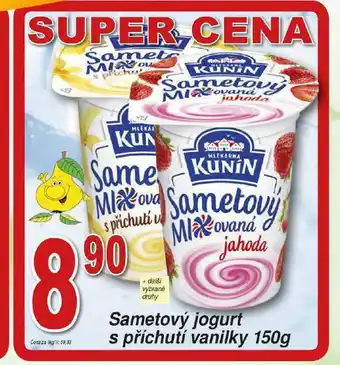 Hruška Smetanový jogurt s příchutí vanilky nabídka