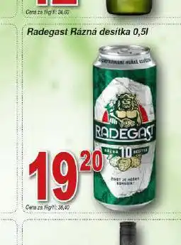 Hruška Pivo radegast rázná 10 nabídka