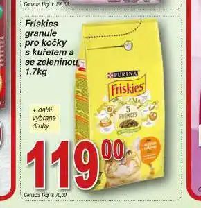 Hruška Friskies granule pro kočky nabídka