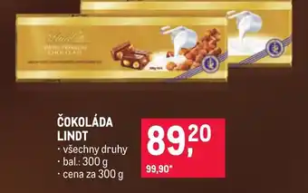 Makro ČOKOLÁDA LINDT nabídka