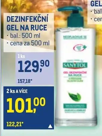 Makro DEZINFEKČNÍ GEL NA RUCE nabídka