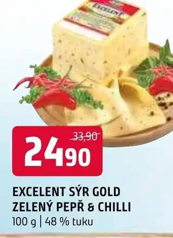 Terno EXCELENT SÝR GOLD ZELENÝ PEPŘ & CHILLI nabídka