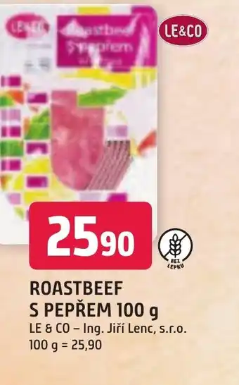 Trefa ROASTBEEF S PEPŘEM 100 g nabídka