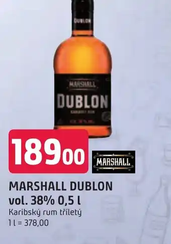 Trefa MARSHALL DUBLON vol. 38% 0.5L nabídka