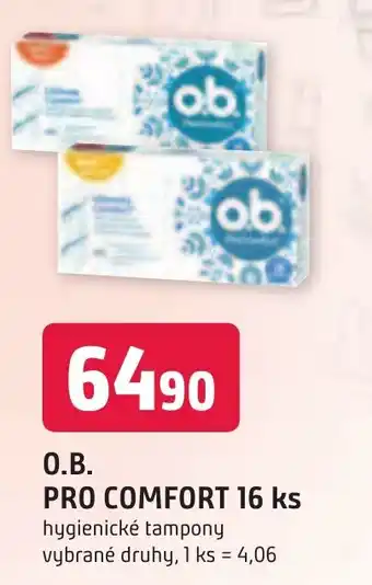 Trefa O.B. PRO COMFORT 16 ks nabídka