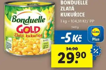 Lidl BONDUELLE ZLATÁ KUKUŘICE nabídka
