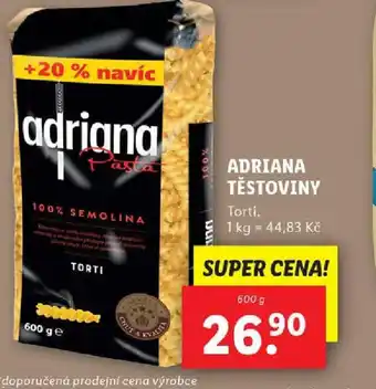 Lidl ADRIANA TĚSTOVINY nabídka