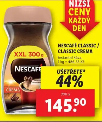 Lidl NESCAFÉ CLASSIC/ CLASSIC CREMA nabídka