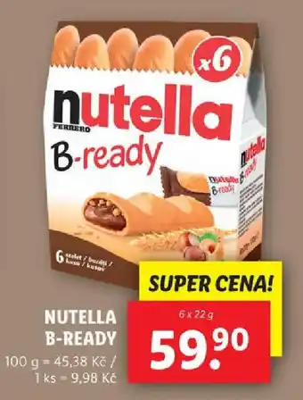 Lidl NUTELLA B-READY nabídka