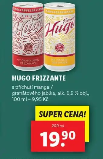 Lidl HUGO FRIZZANTE 200 ml nabídka