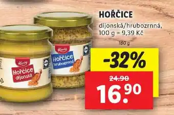 Lidl HOŘČICE nabídka